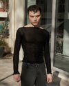 BASERANGE OMATOR Long-sleeved T-shirt BAS-TTOML-WO-WI24-HEI Black